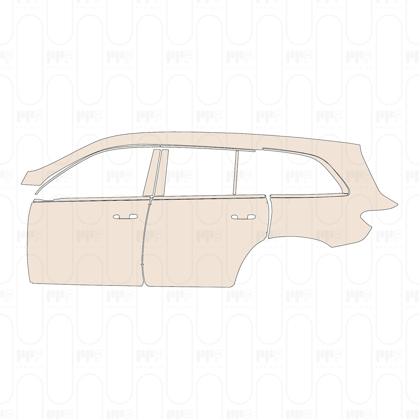 Pre-Cut PPF Mercedes-Benz GLS Base 2022