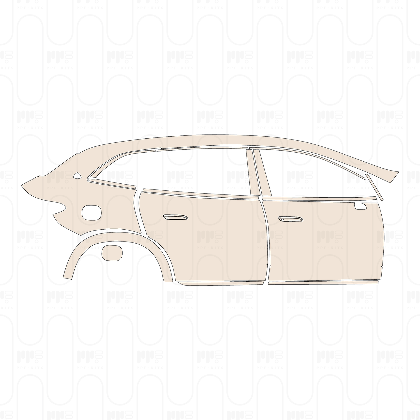 Pre-Cut PPF Mercedes-Benz MAYBACH EQS SUV 2024