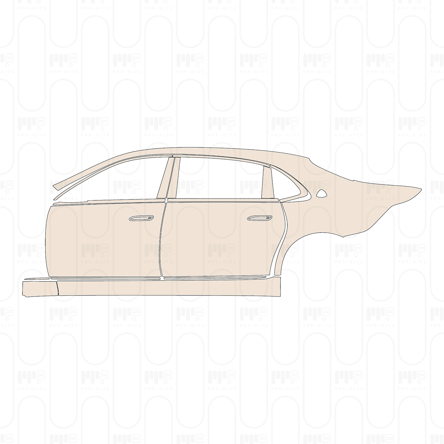 Pre-Cut PPF Mercedes-Benz Maybach S Class S580 2022