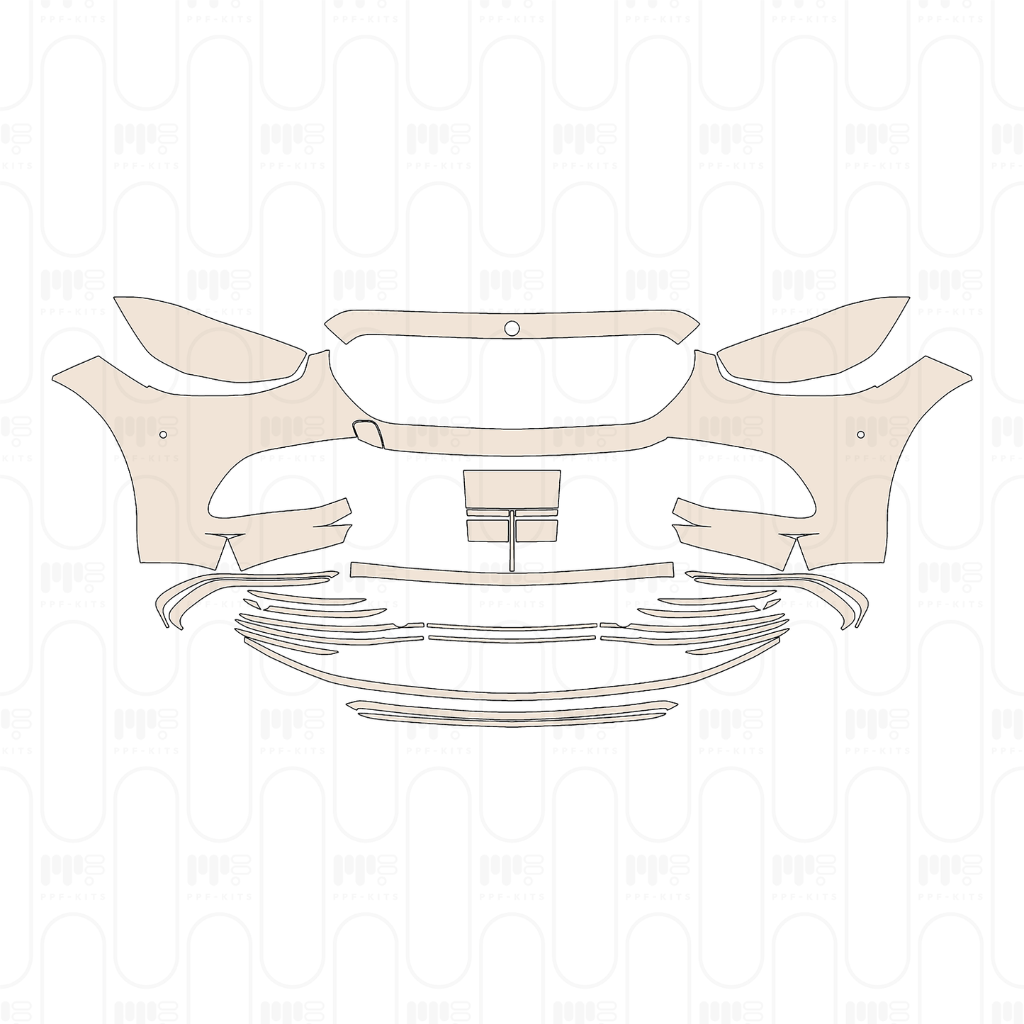 Pre-Cut PPF Mercedes-Benz S Class Sedan Base Standard Wheelbase 2022
