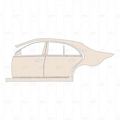 Pre-Cut PPF Mercedes-Benz S Class Sedan Base Extended Wheelbase 2022