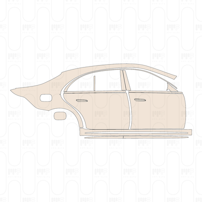 Pre-Cut PPF Mercedes-Benz S Class Sedan AMG-Line Extended Wheelbase 2022