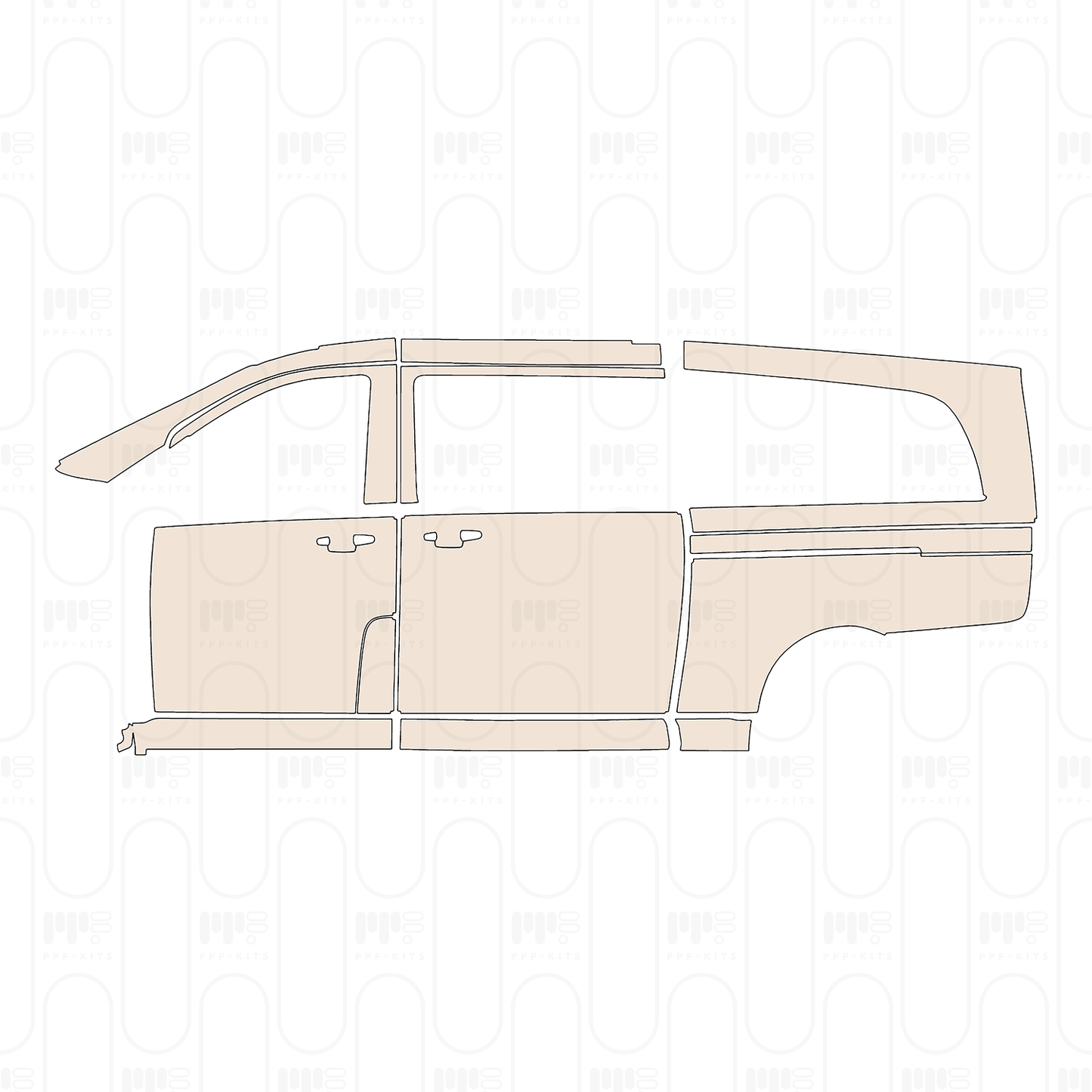 Pre-Cut PPF Mercedes-Benz V Class (Europe) Extra Long AMG-Line 2022