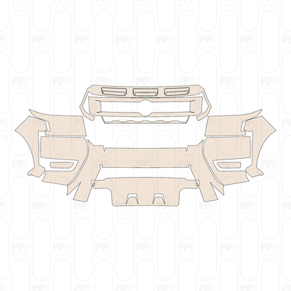 Pre-Cut PPF Nissan Frontier Crew Cab Pro-X 2025