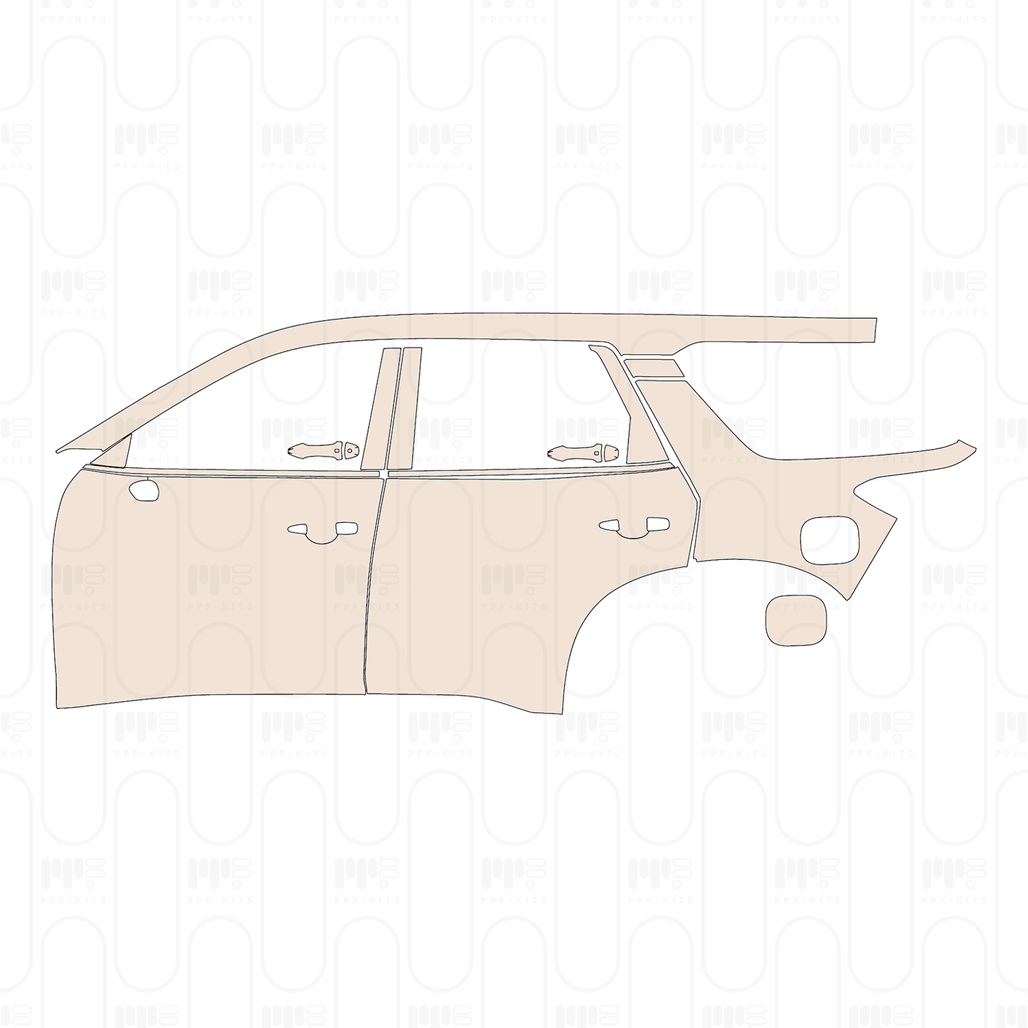 Pre-Cut PPF Nissan Pathfinder S 2023
