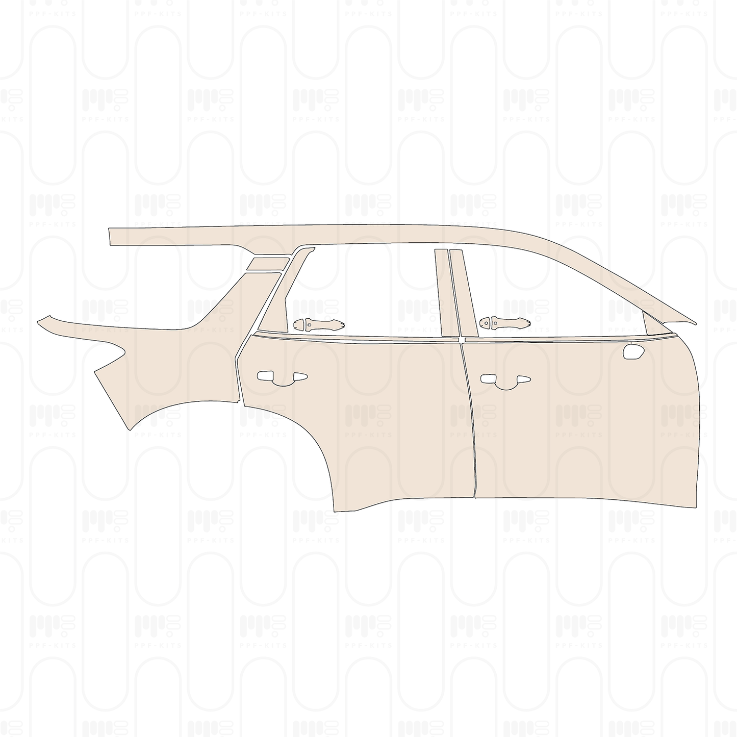 Pre-Cut PPF Nissan Pathfinder S 2023