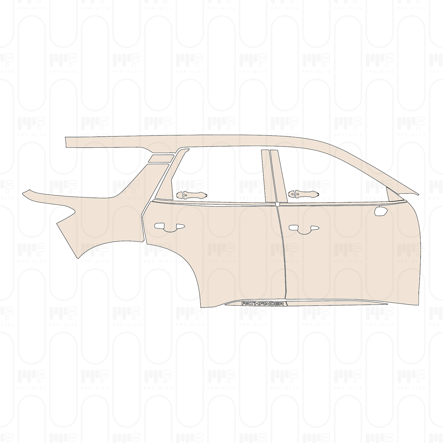 Pre-Cut PPF Nissan Pathfinder Platinum 2023