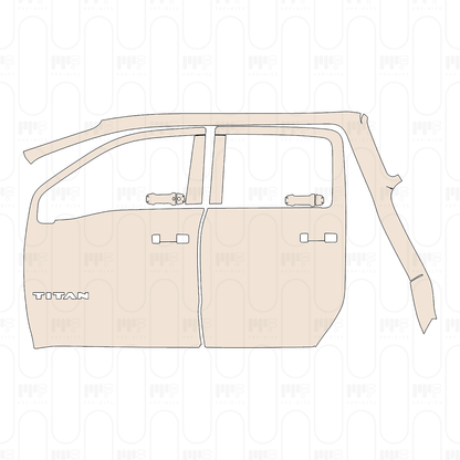 Pre-Cut PPF Nissan Titan Crew Cab S 2022