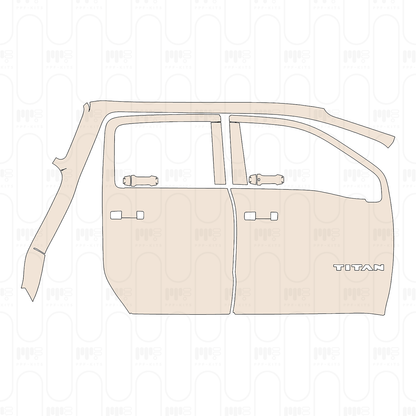 Pre-Cut PPF Nissan Titan Crew Cab S 2022