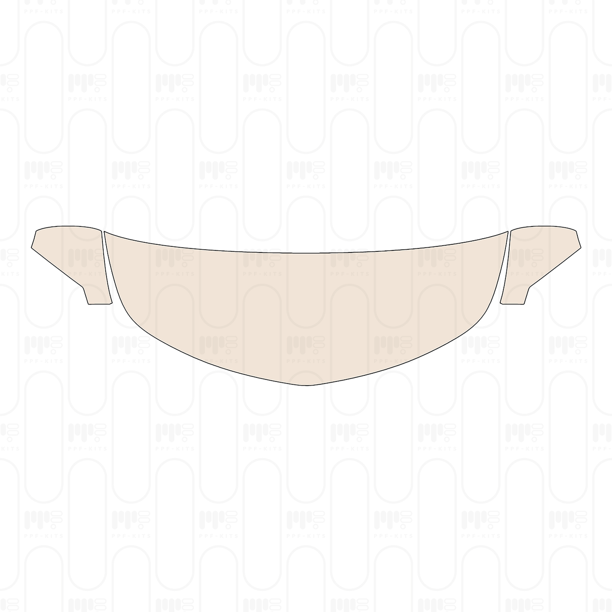 Pre-cut PPF pattern: Hood + Fender - Opel