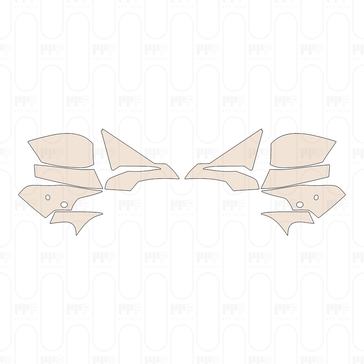 Pre-cut PPF pattern: Mirror - Opel