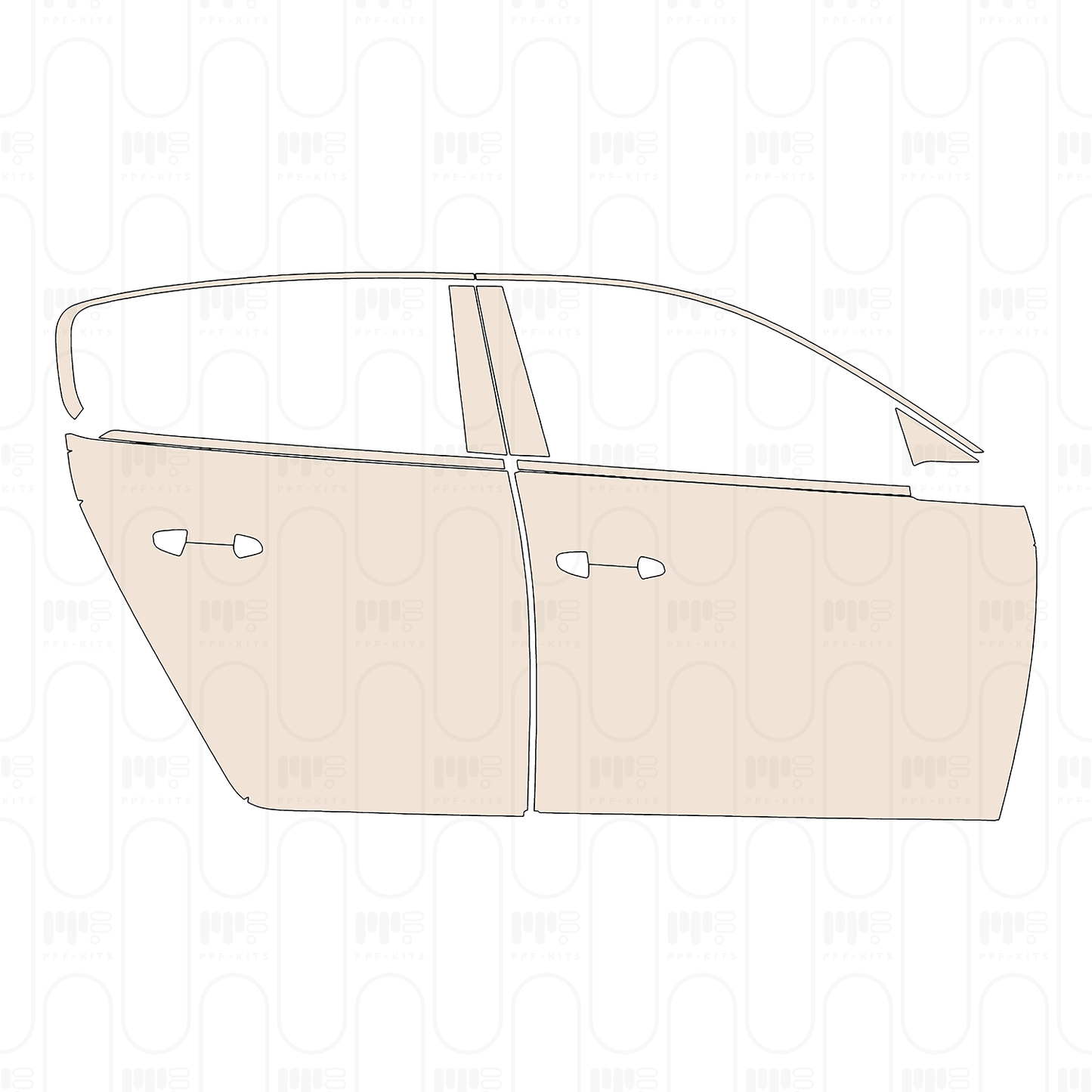 Pre-Cut PPF Peugeot 308 (EU) Active 2023