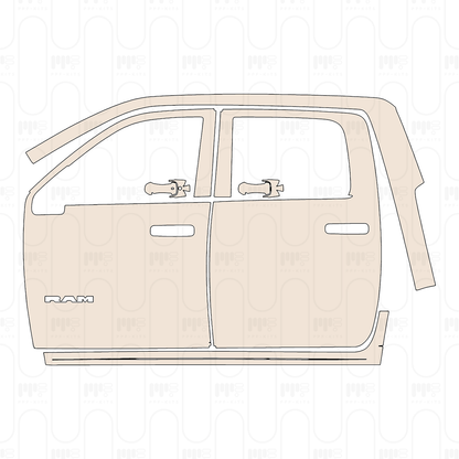 Pre-Cut PPF RAM Trucks 3500 Tradesman 2022