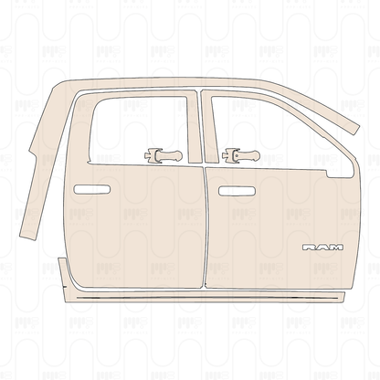 Pre-Cut PPF RAM Trucks 3500 Tradesman 2022