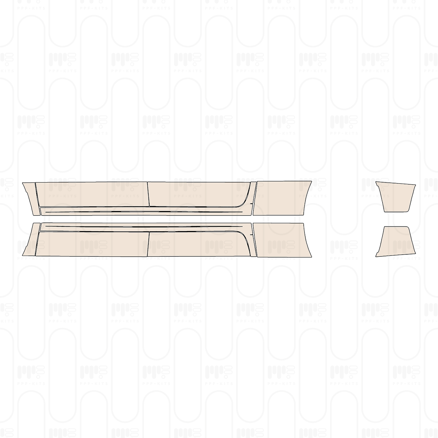 Pre-Cut PPF RAM Trucks 3500 Tradesman 2022