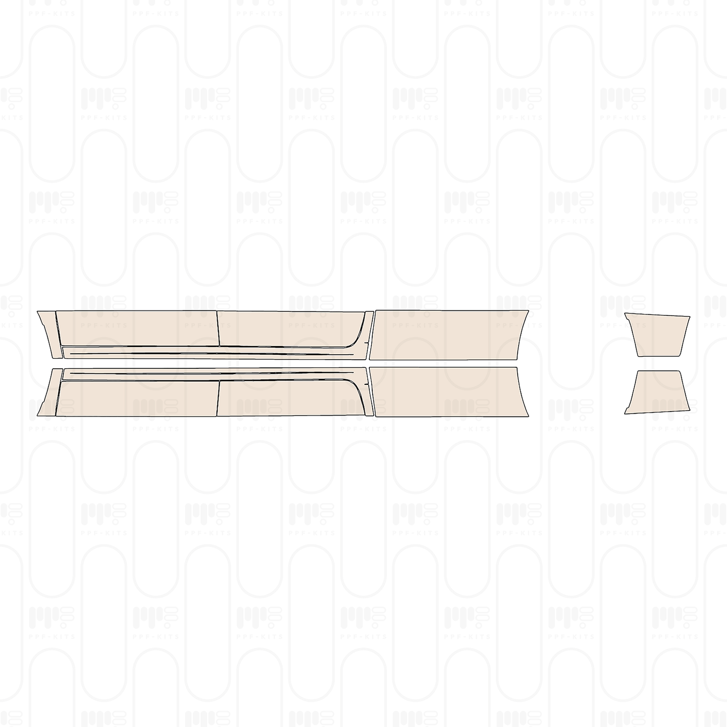 Pre-Cut PPF RAM Trucks 3500 Tradesman 2022