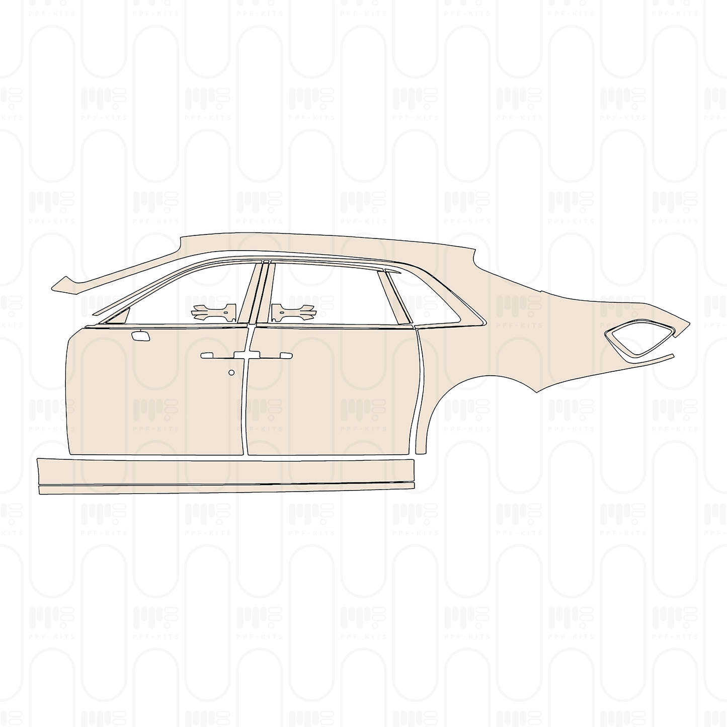Pre-Cut PPF Rolls-Royce Ghost Extended Wheelbase 2023