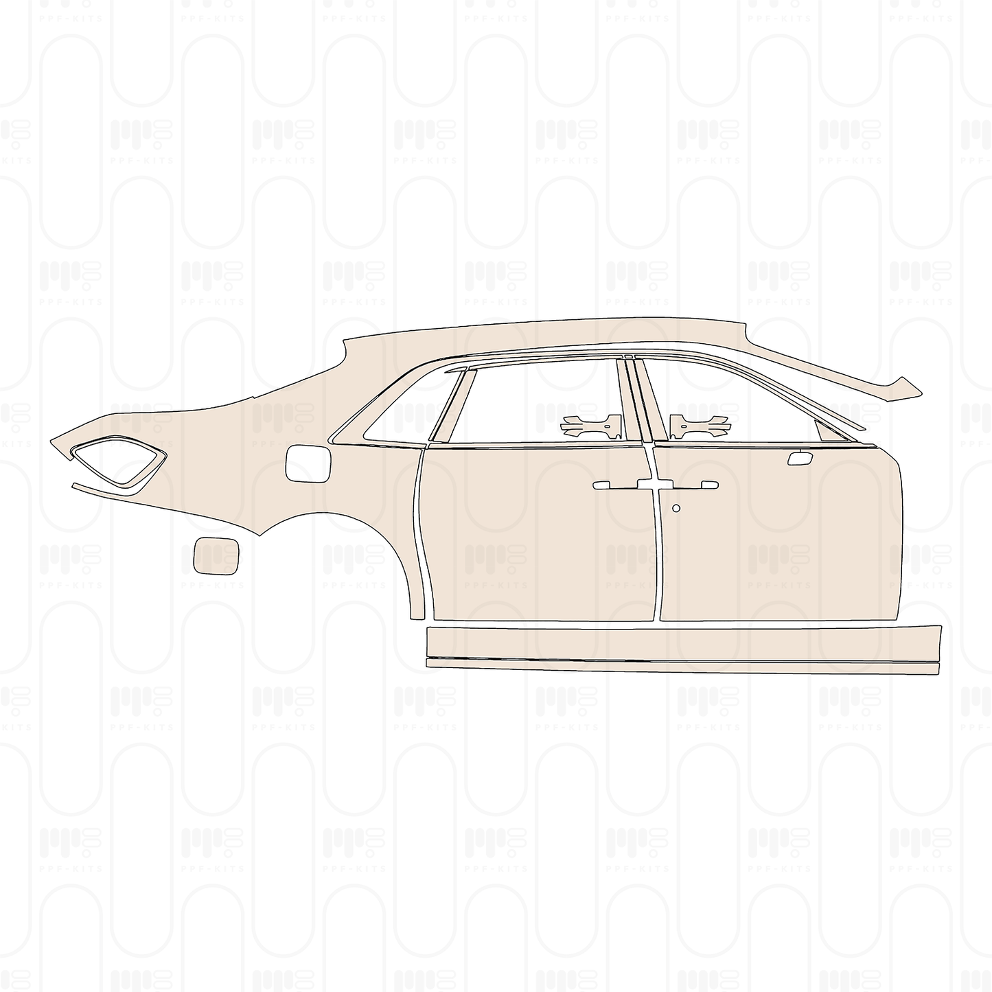 Pre-Cut PPF Rolls-Royce Ghost Extended Wheelbase 2023