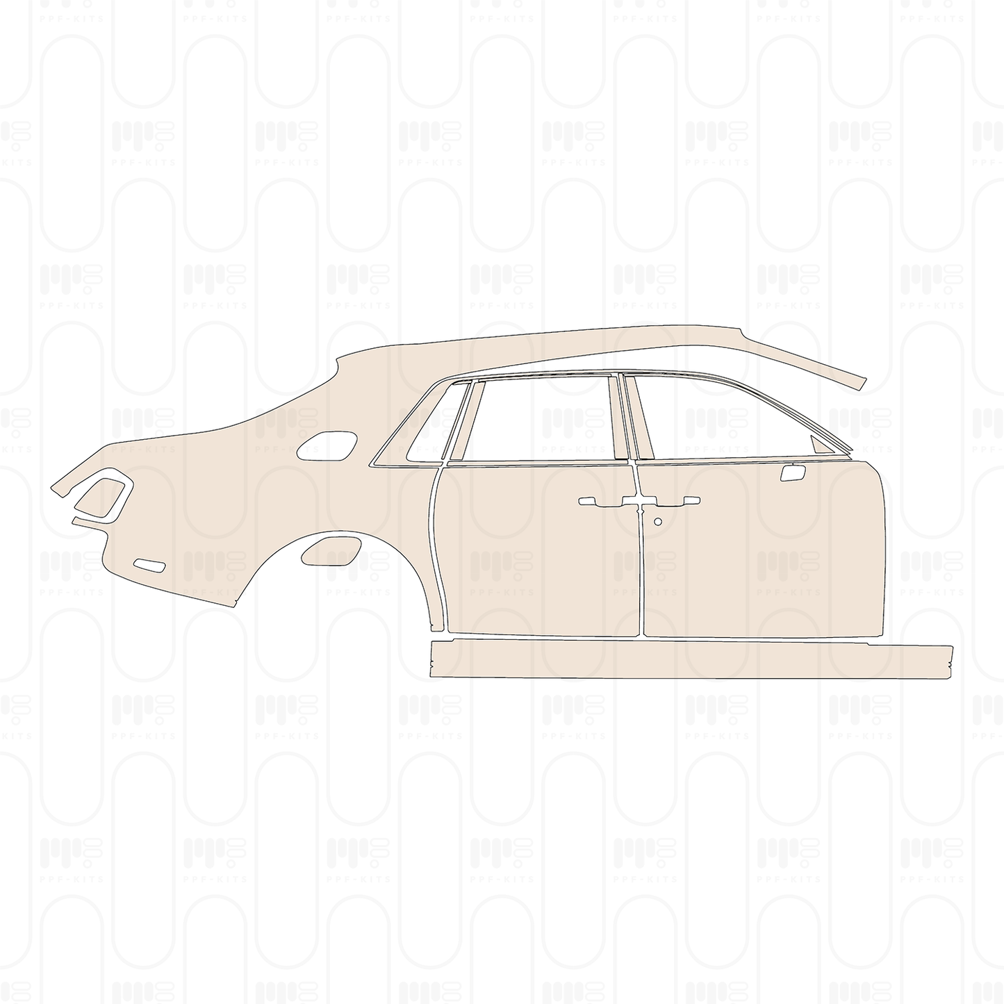 Pre-Cut PPF Rolls-Royce Phantom Sedan Standard Wheelbase 2025