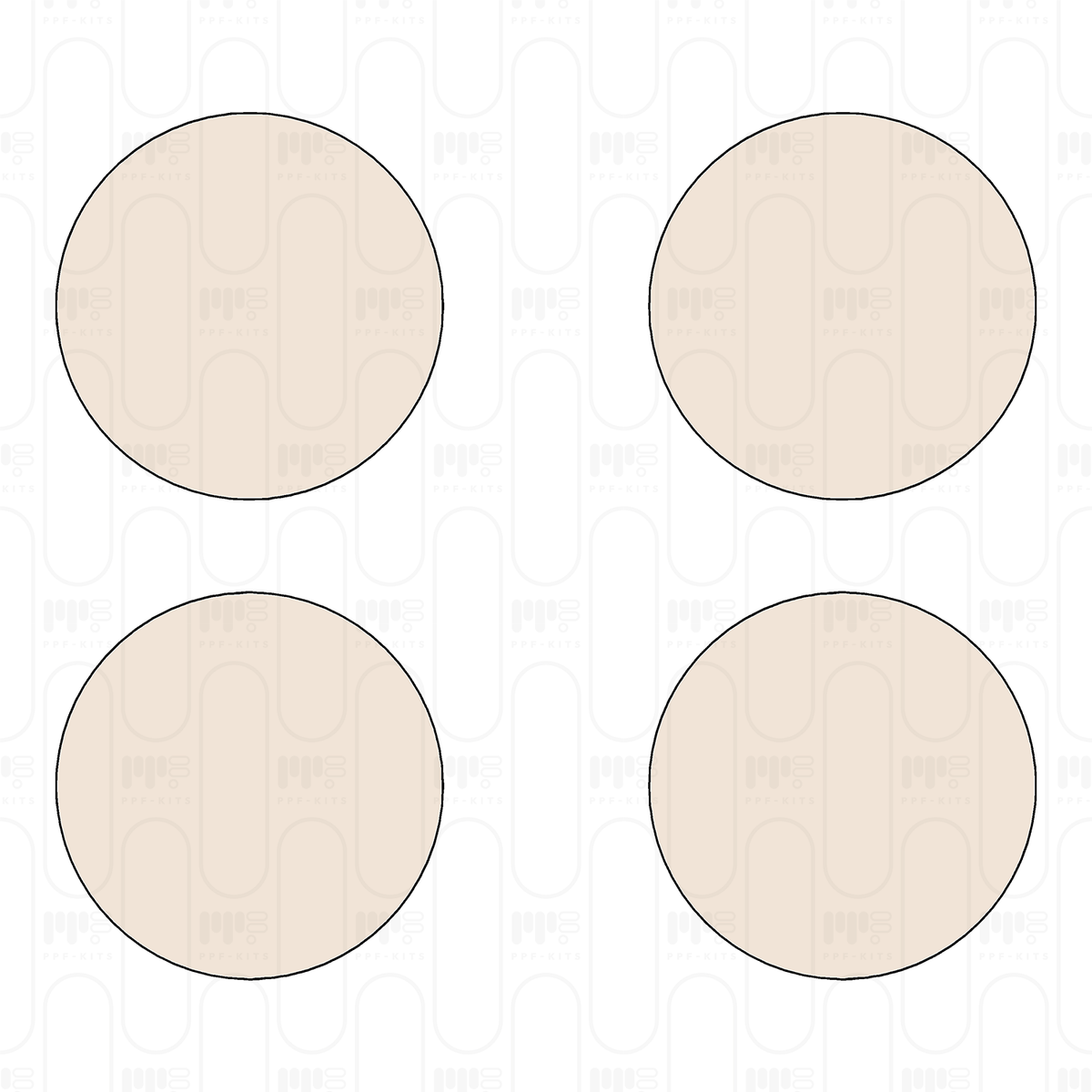 Pre-cut PPF pattern: hub cap - Rolls-Royce