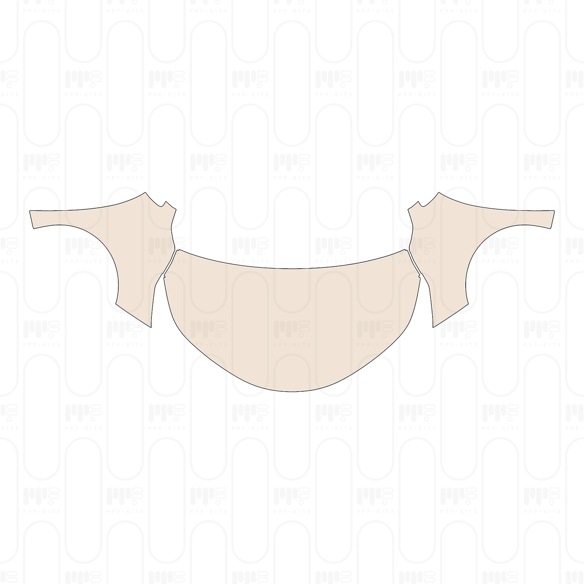 Pre-cut PPF pattern: Hood + Fender - Toyota