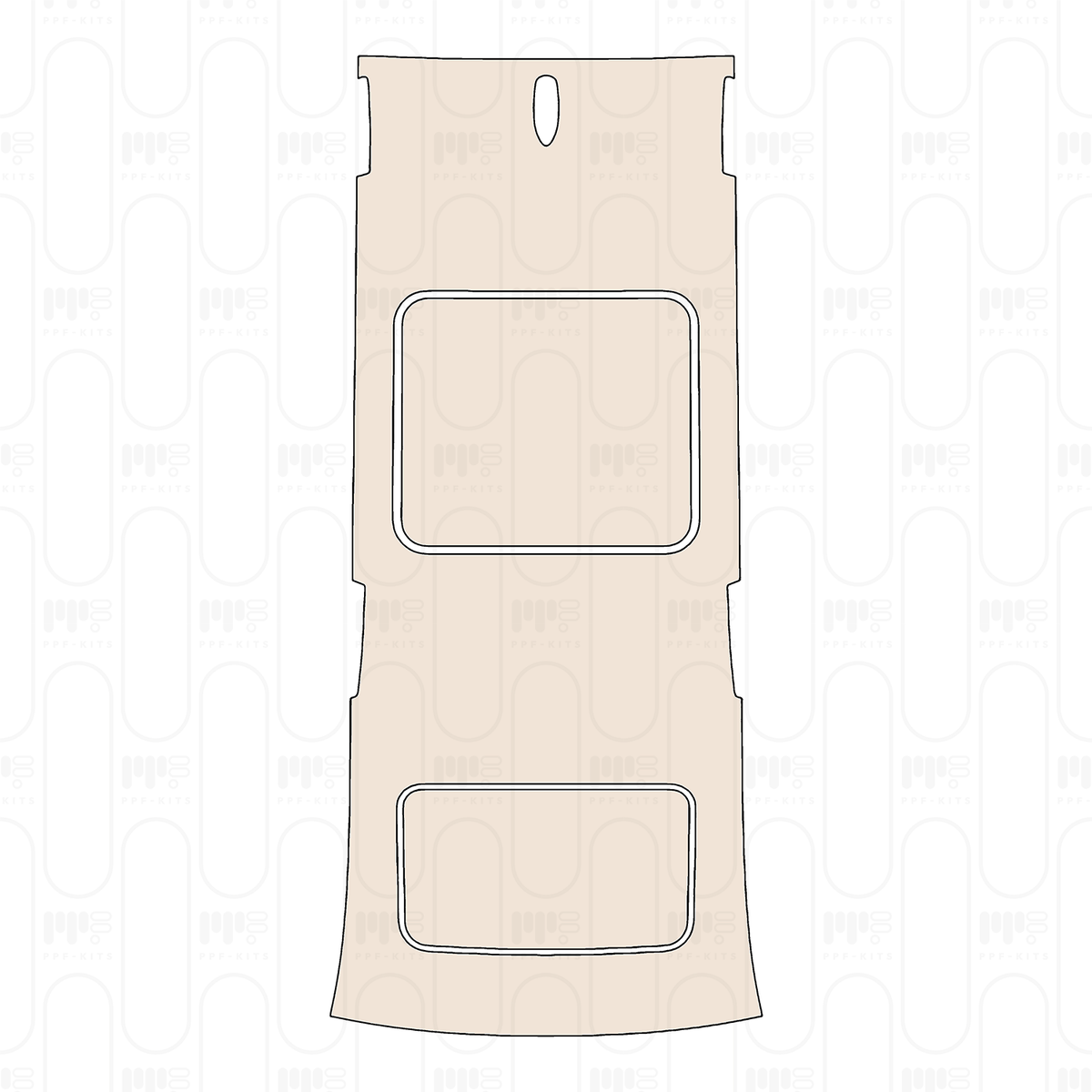 Pre-cut PPF pattern: Roof - Toyota