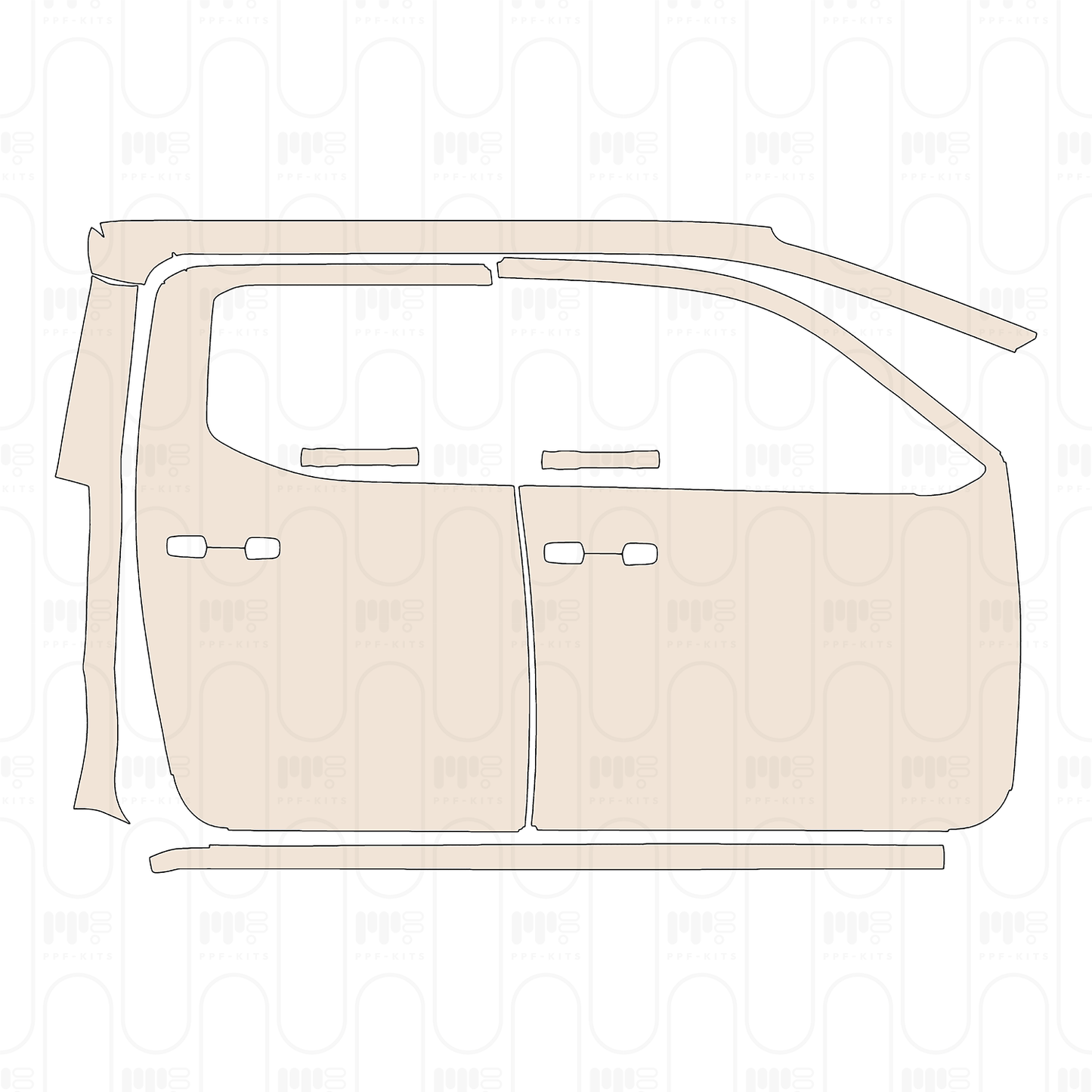 Pre-Cut PPF Toyota Tacoma Double Cab TRD Sport 2025