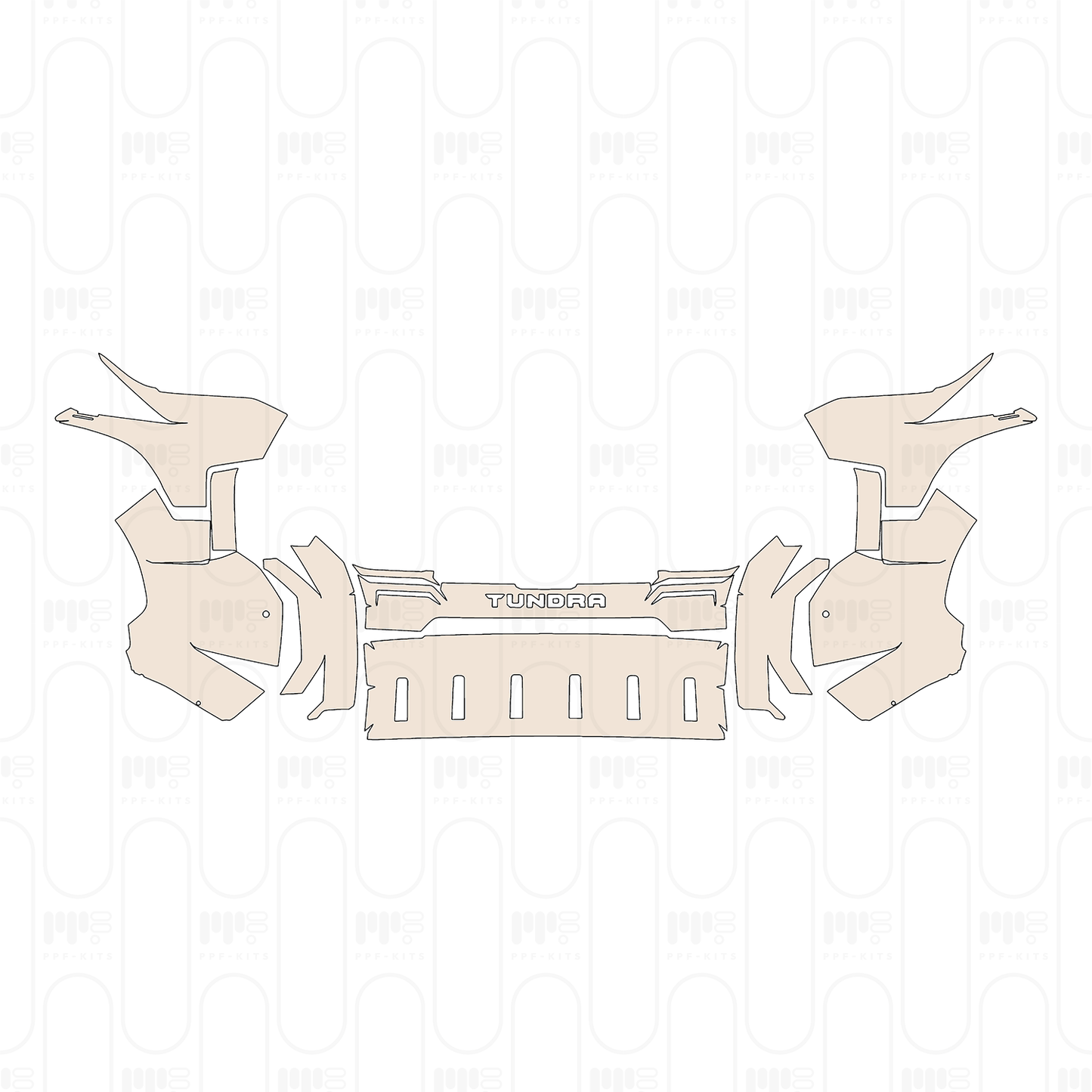 Pre-Cut PPF Toyota Tundra CrewMax SR 2022