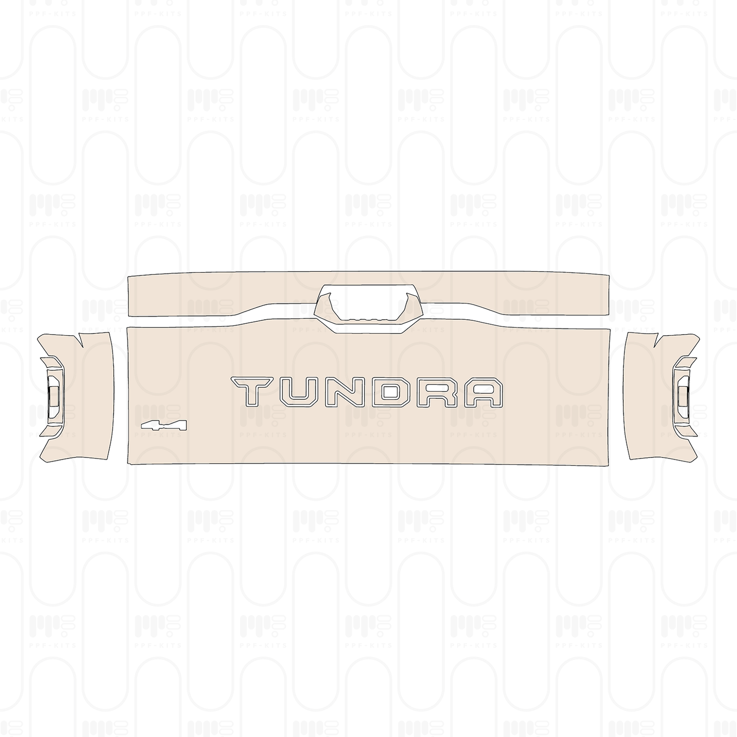 Pre-Cut PPF Toyota Tundra CrewMax SR 2022