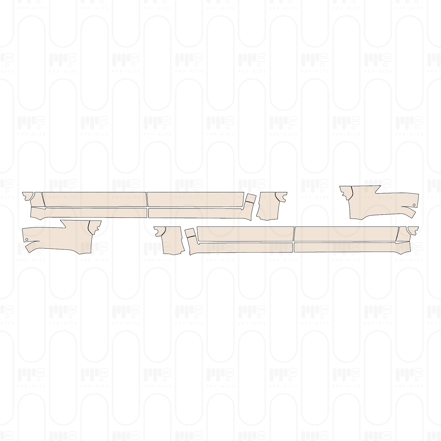 Pre-Cut PPF Toyota Tundra CrewMax SR 2022