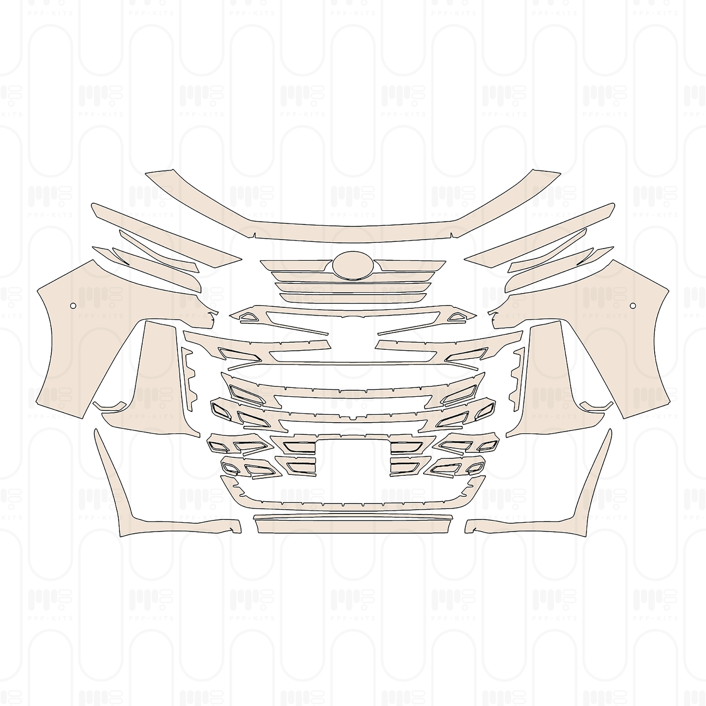 Pre-Cut PPF Toyota Vellfire 2024