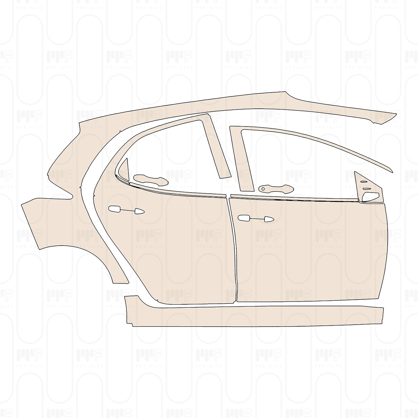 Pre-Cut PPF Toyota Yaris 2023