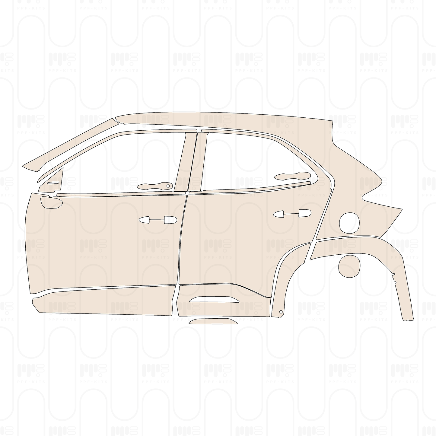 Pre-Cut PPF Toyota Yaris Cross Icon 2023