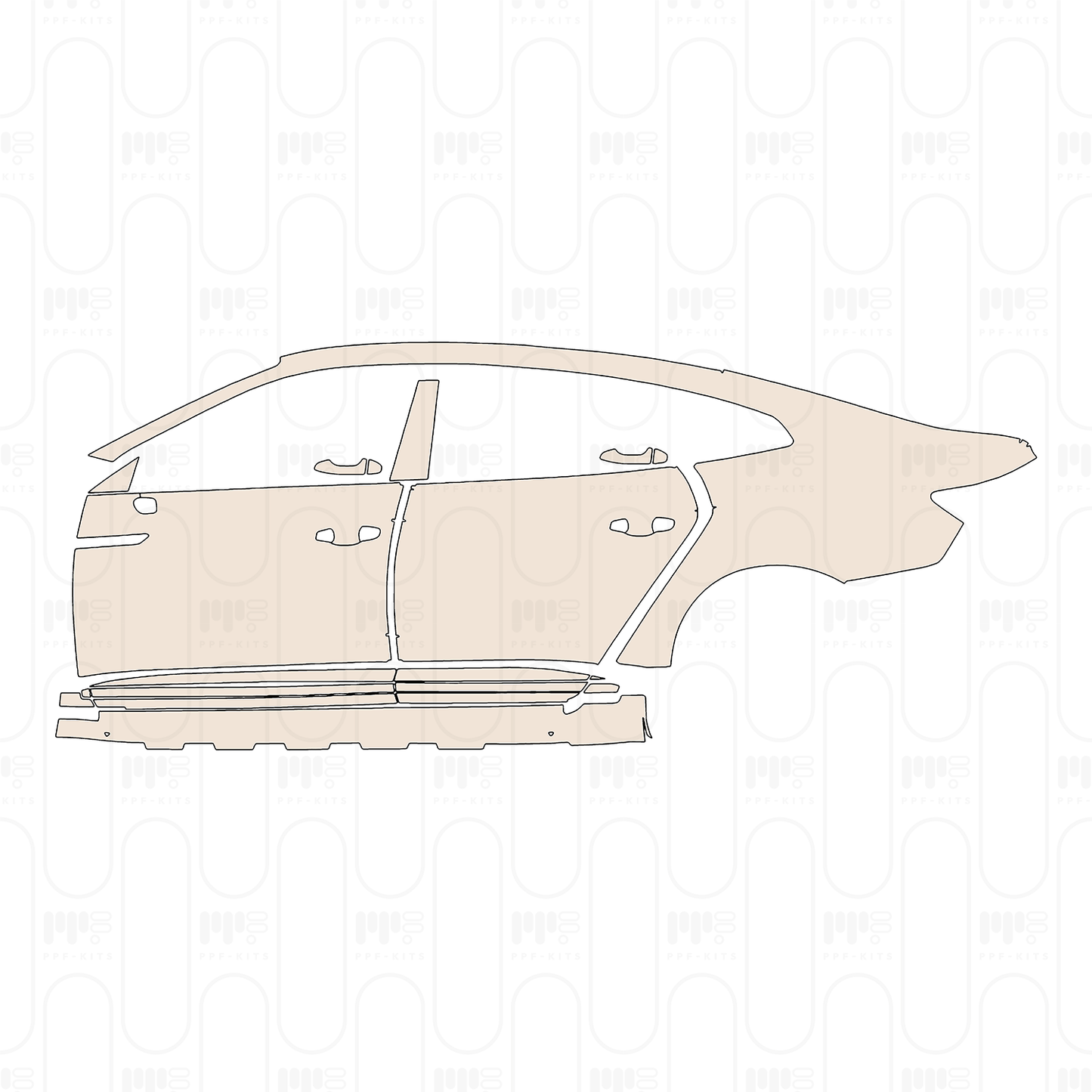 Pre-Cut PPF Volkswagen CC Sedan 2022