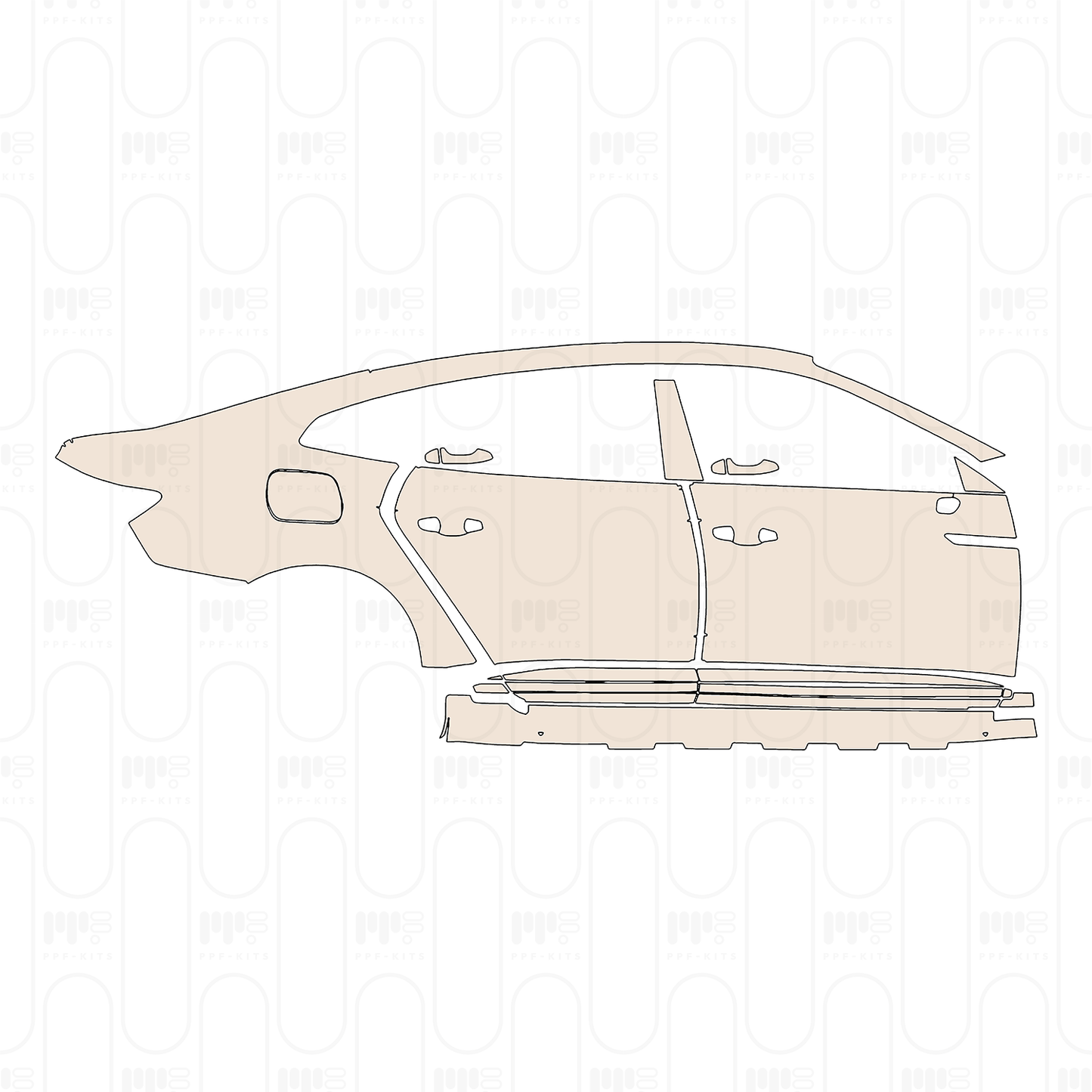 Pre-Cut PPF Volkswagen CC Sedan 2022