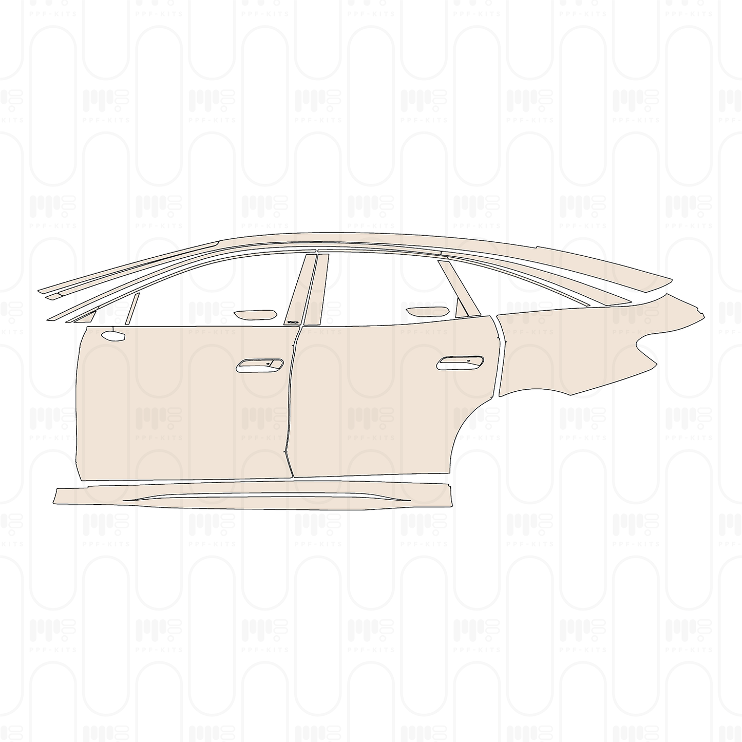 Pre-Cut PPF Volkswagen ID.7 Base 2023