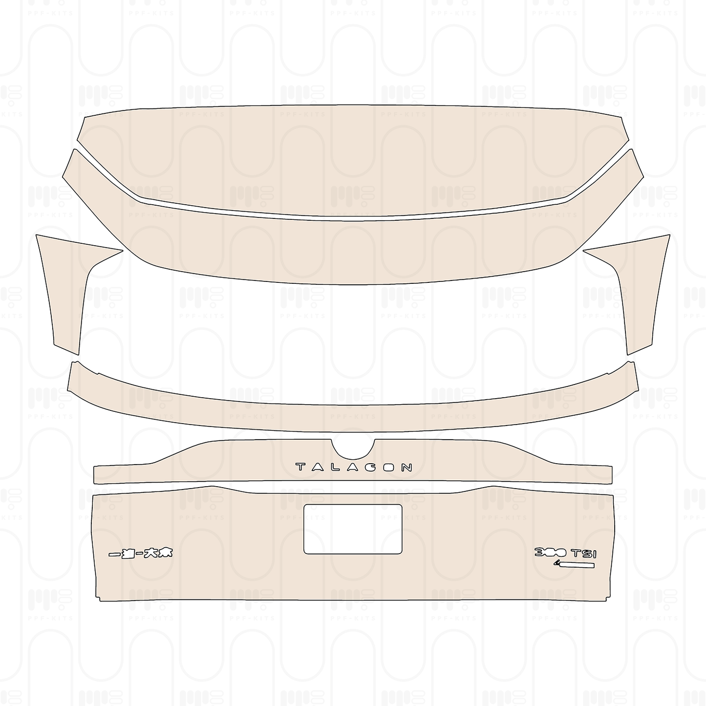 Pre-Cut PPF Volkswagen Talagon Base 2023