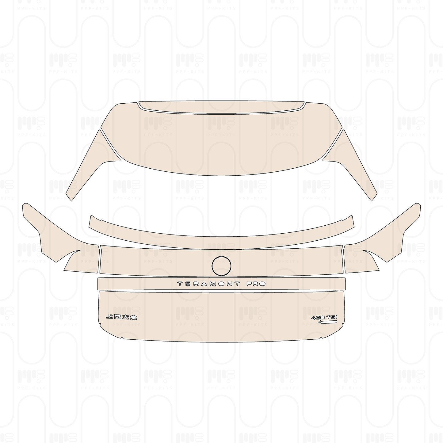 Pre-Cut PPF Volkswagen Teramont Pro R-Line 2025