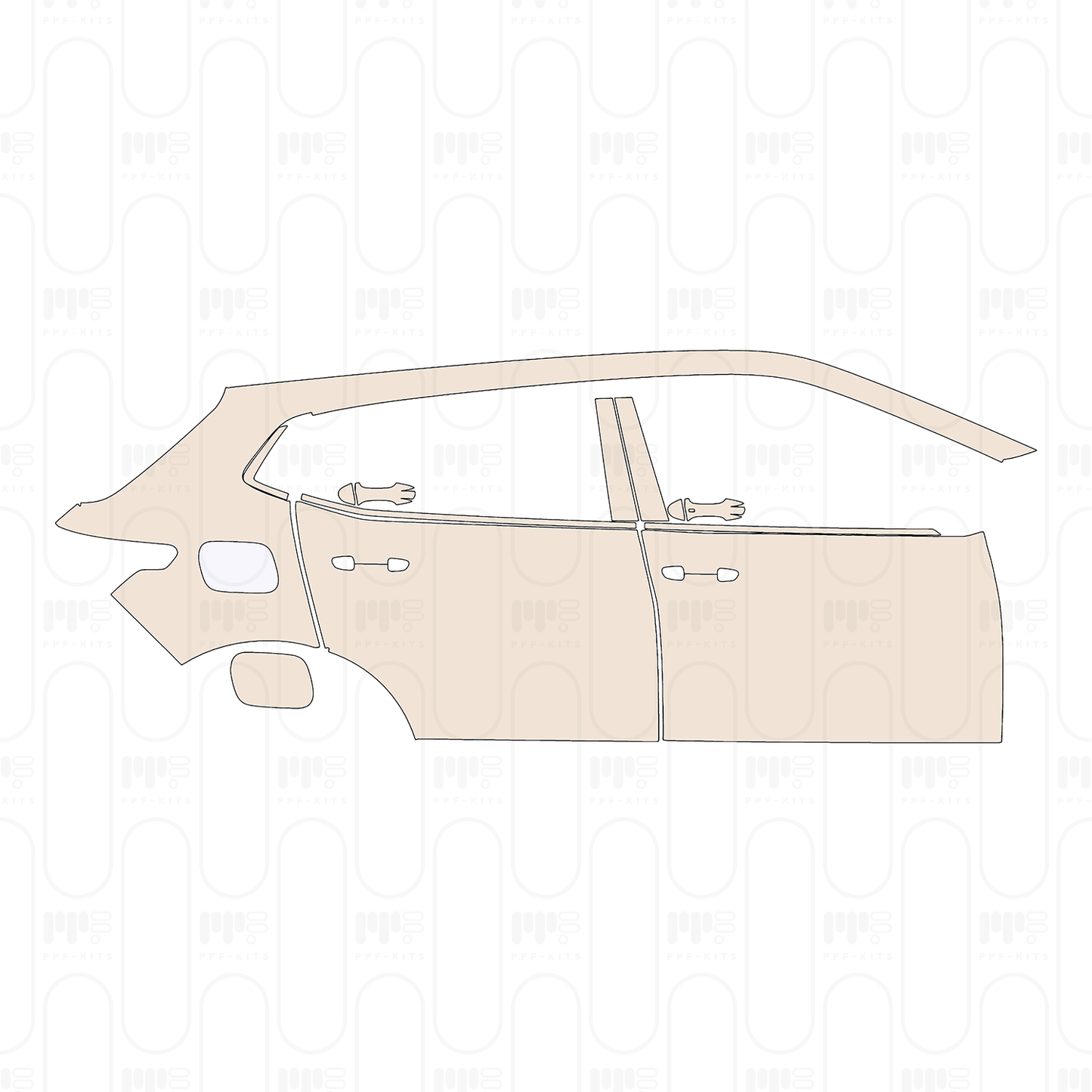 Pre-Cut PPF Volkswagen Tharu 2025