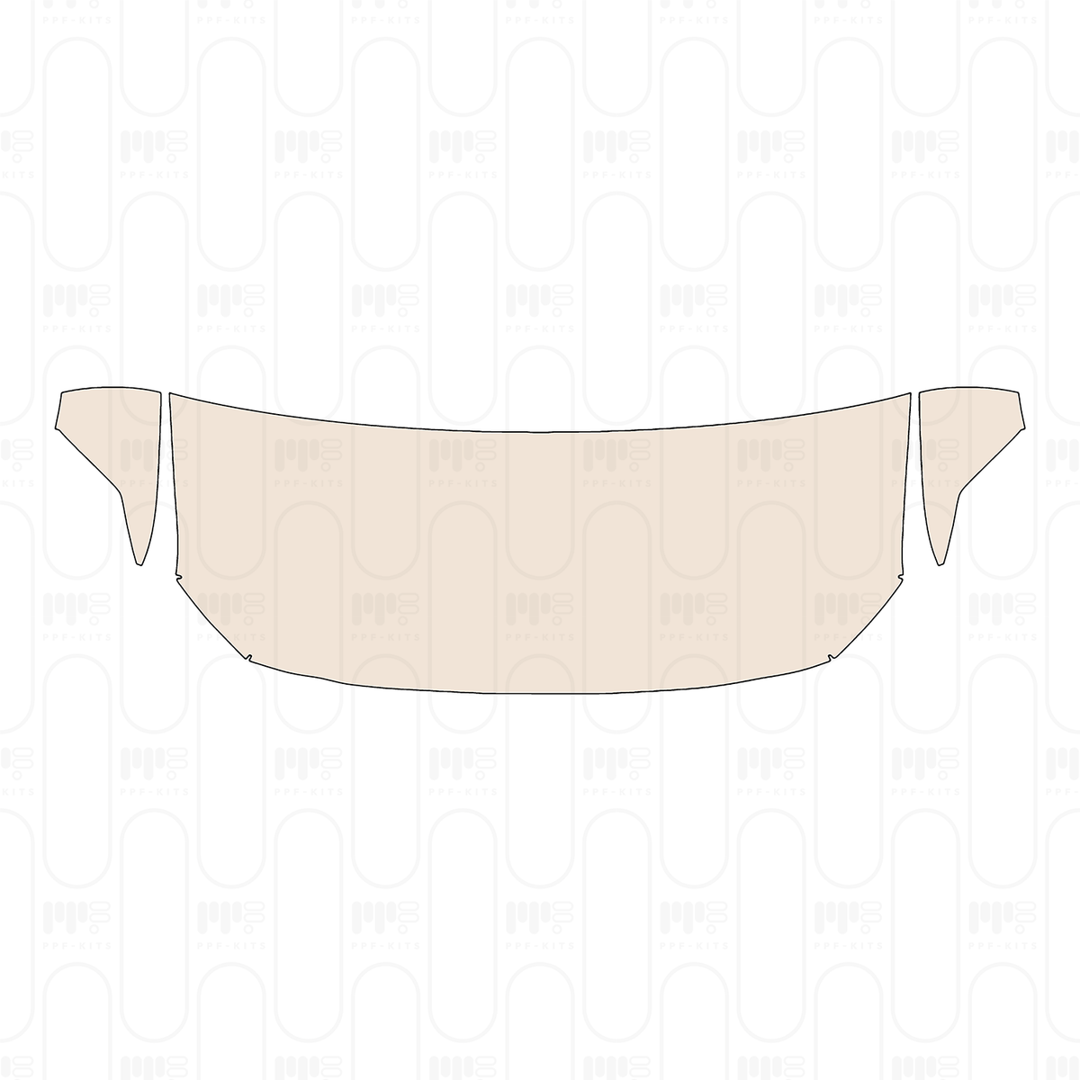 Pre-cut PPF pattern: Hood + Fender - Volvo