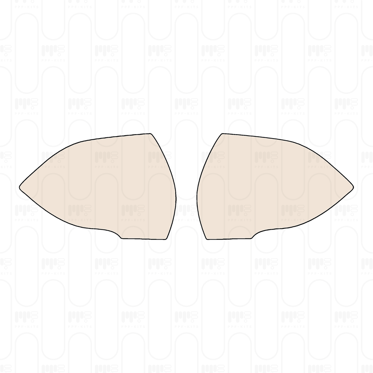 Pre-cut PPF pattern: Mirror - Volvo