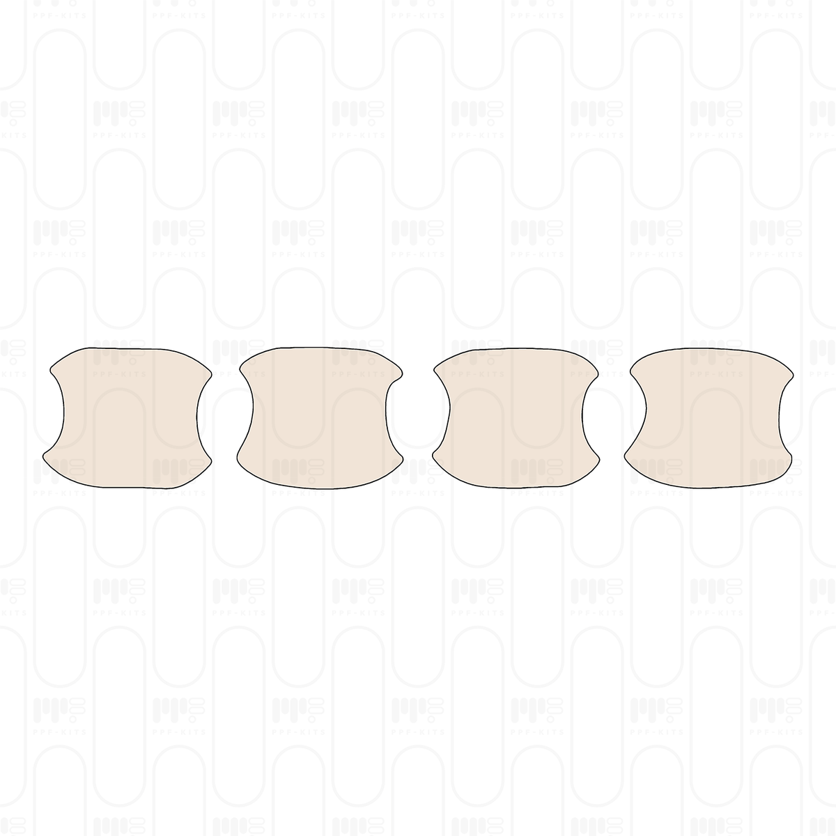 Pre-cut PPF pattern: Door Bowl - Volvo
