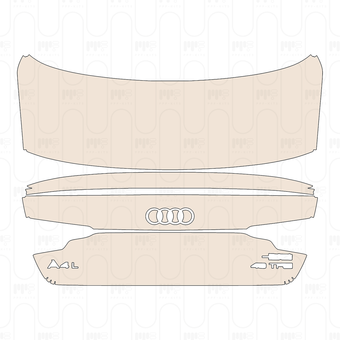Pre-Cut PPF Audi A4 A4L Sedan S-Line 2022