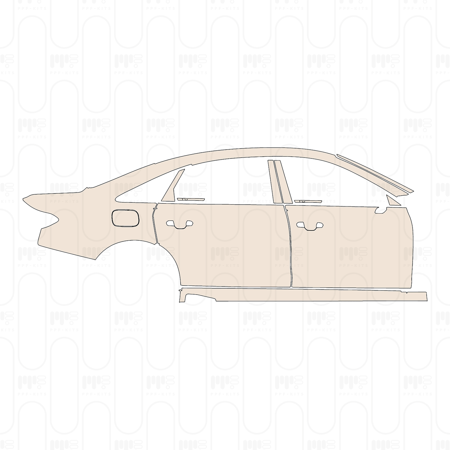 Pre-Cut PPF Audi A8 L (Extended Wheelbase) Base 2023