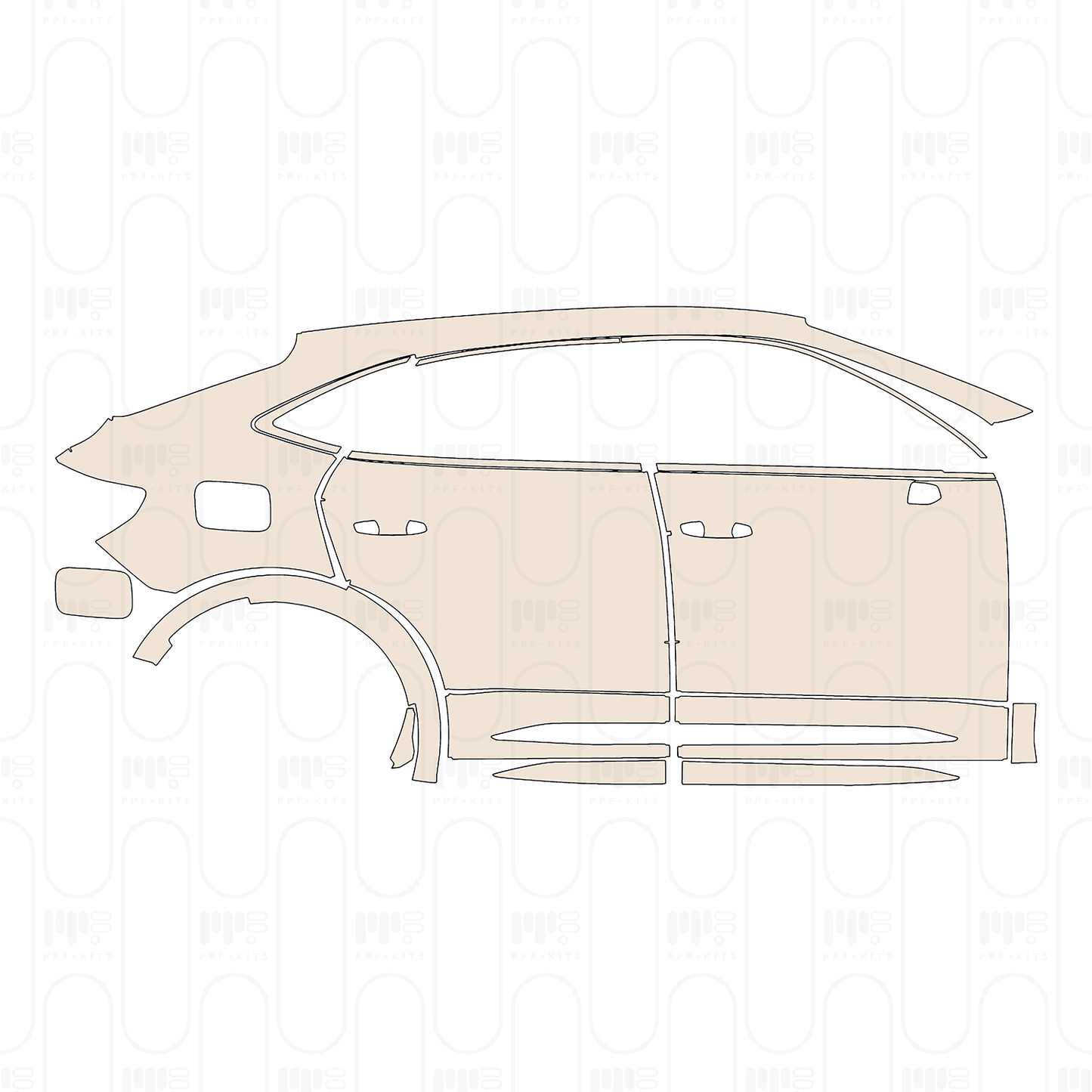 Pre-Cut PPF Audi Q3 Sportback RSQ3 2022