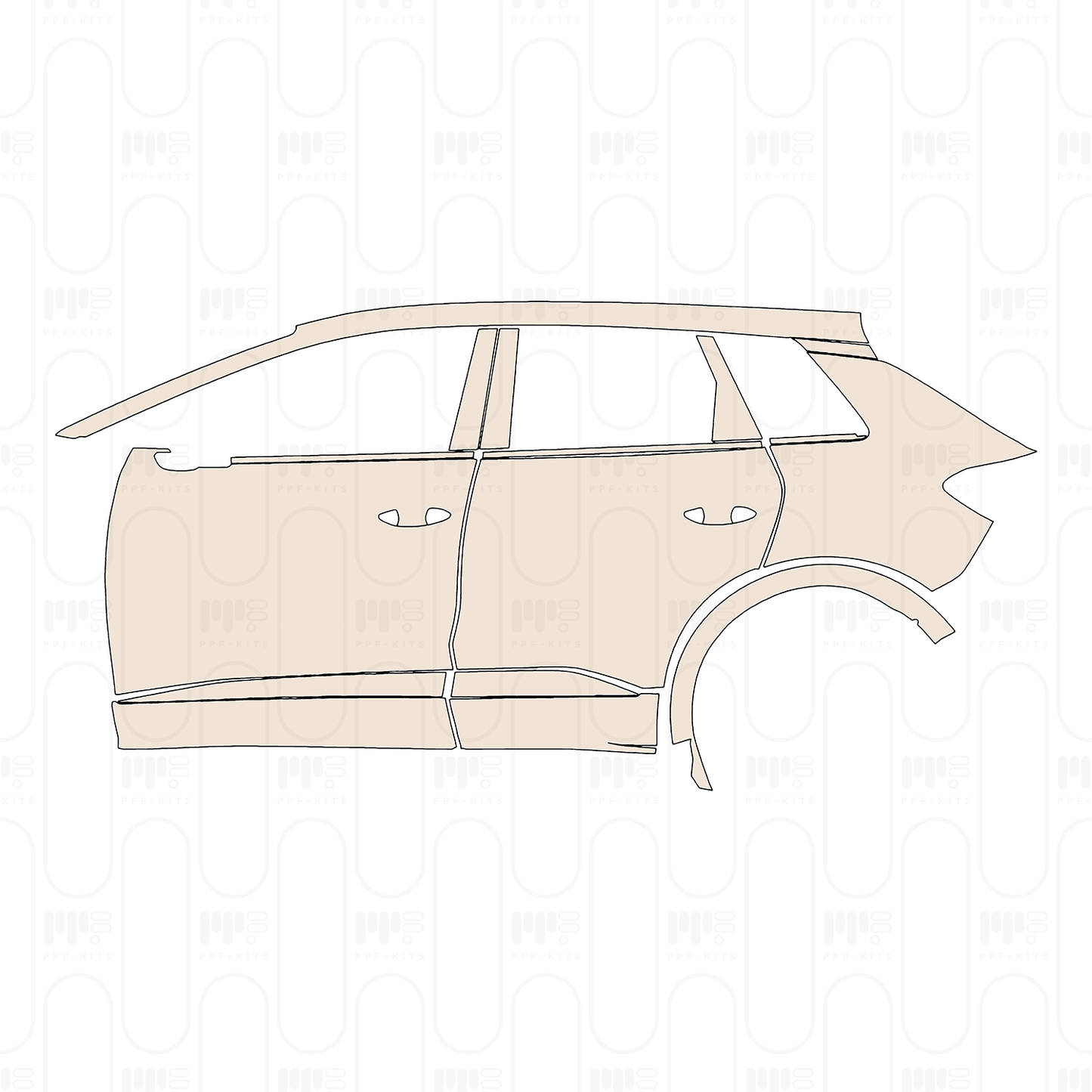 Pre-Cut PPF Audi Q4 e-tron SUV Sline 2024