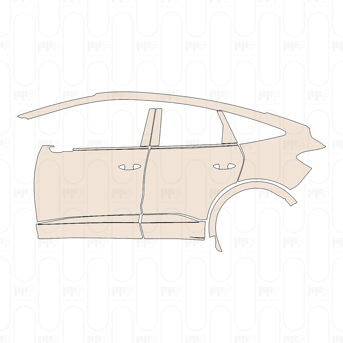 Pre-Cut PPF Audi Q4 e-tron Sportback S-Line 2022