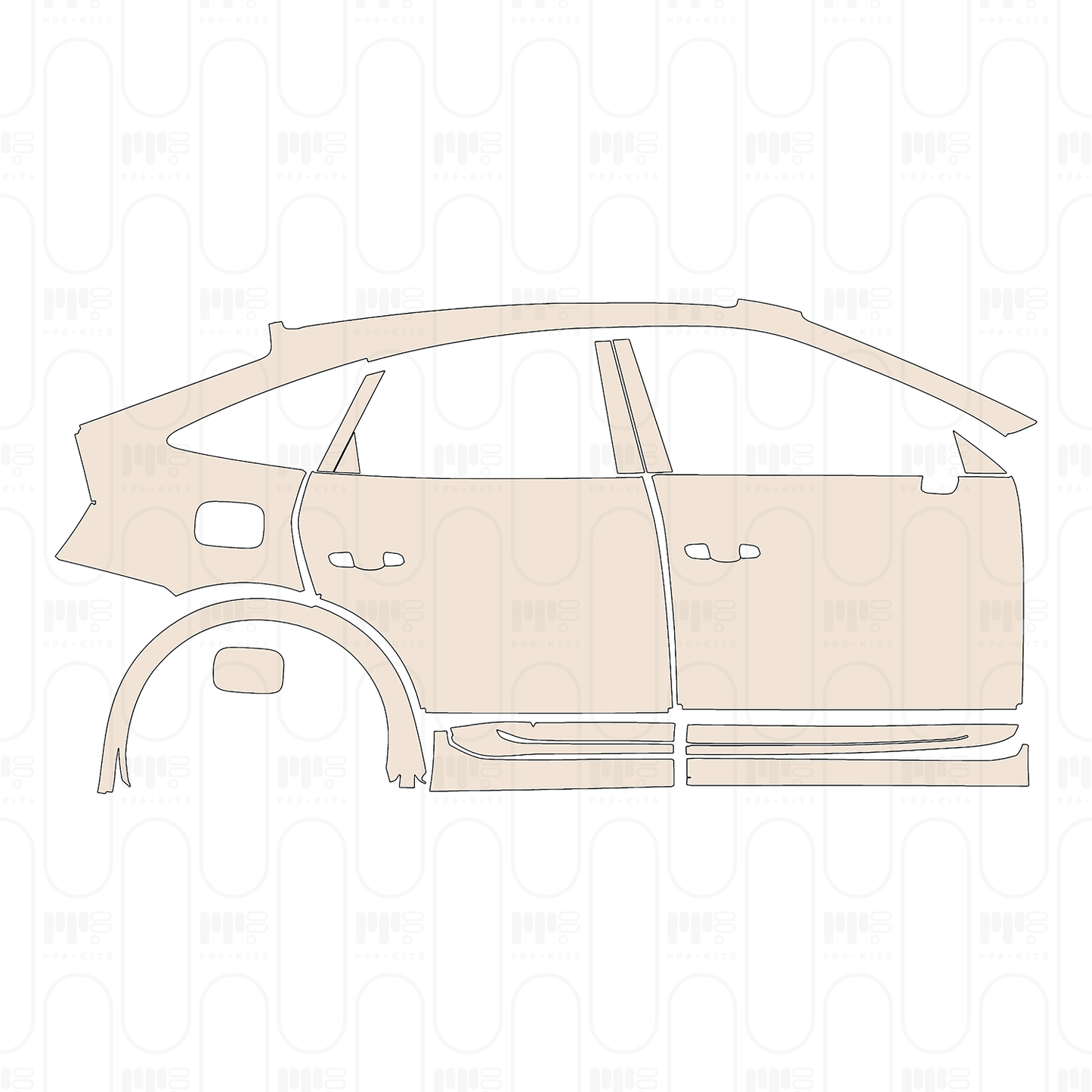 Pre-Cut PPF Audi Q5 Q5L Sportback (Extended Wheelbase) 2022