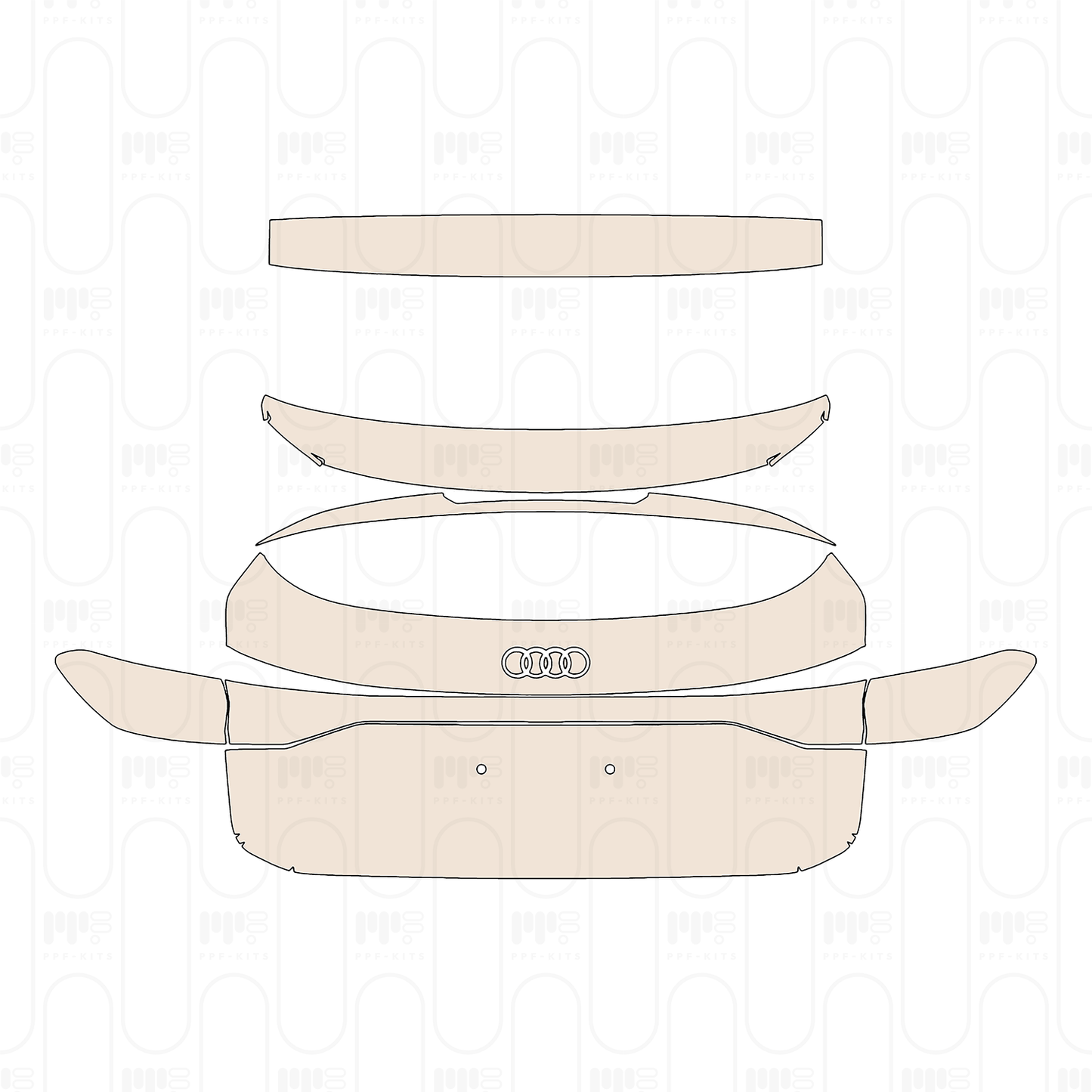 Pre-Cut PPF Audi Q6 e-tron Sportback Base 2024