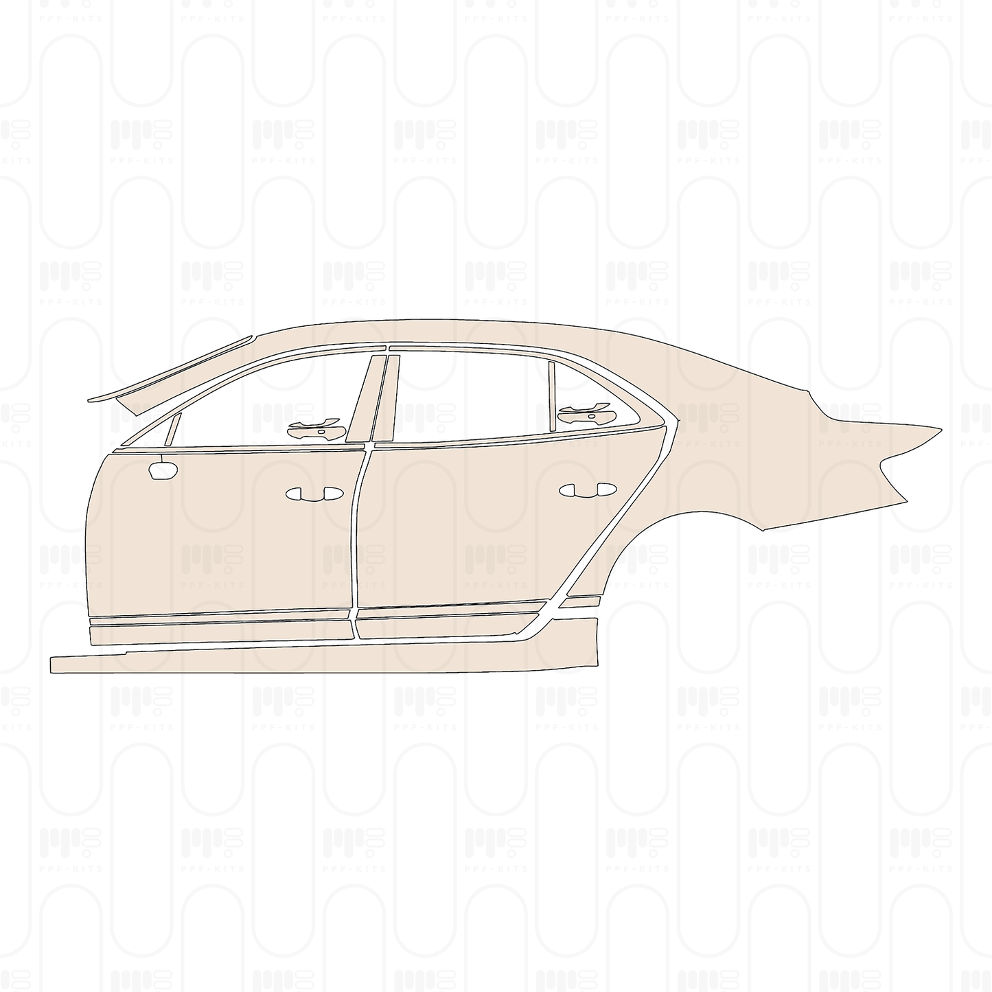 Pre-Cut PPF Bentley Flying Spur V8 2023